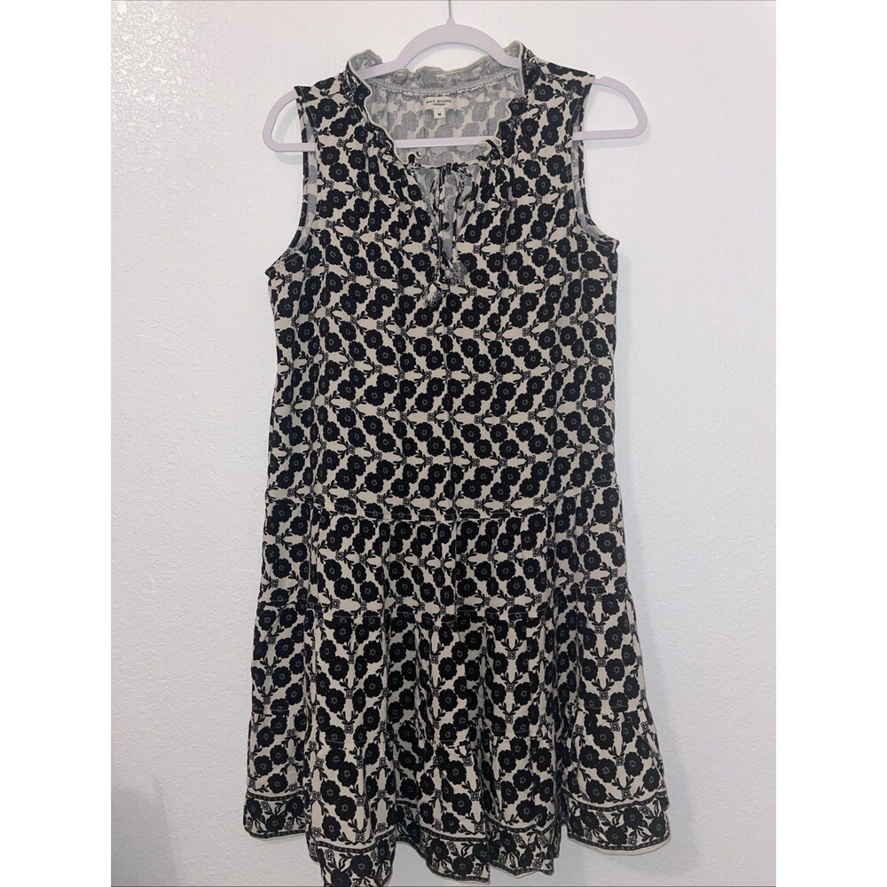 Max Studio M Women's Floral Print Sleeveless Dress Size Medium Loose Fit